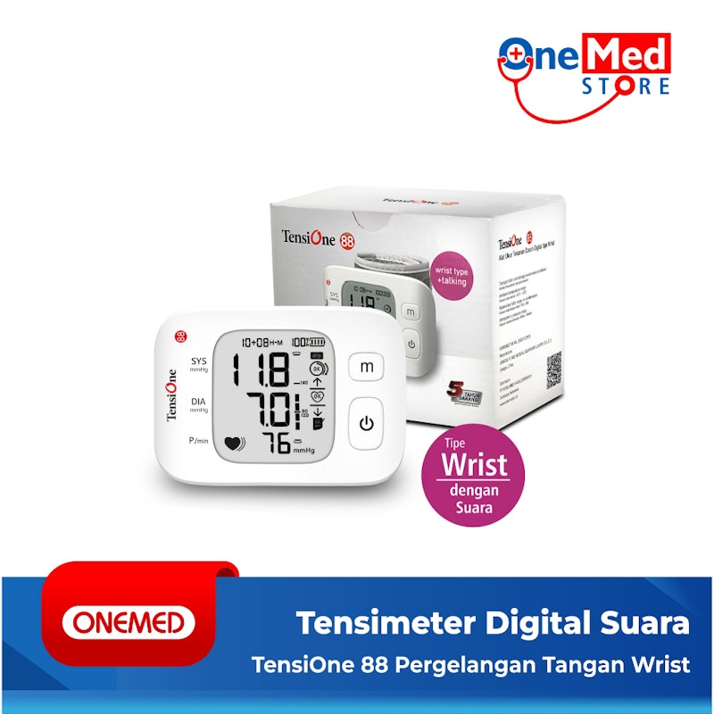 OneMed Alat Ukur Tekanan Darah Digital TensiOne 88 3