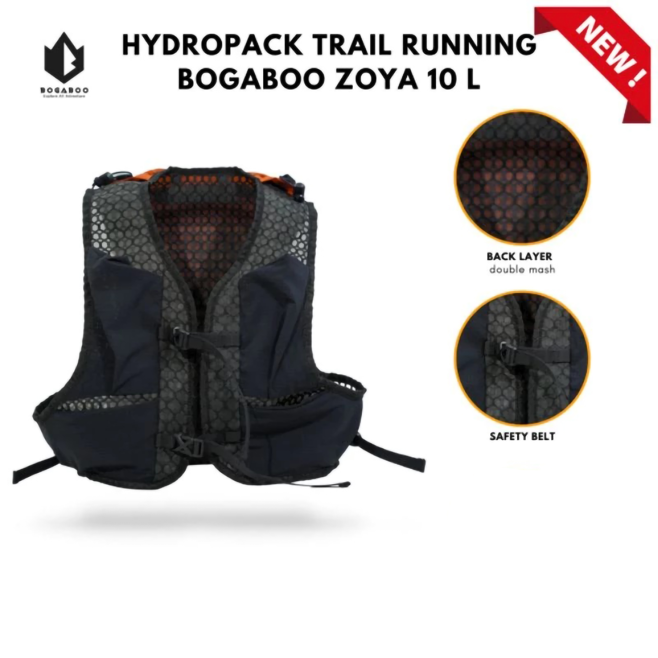 Bogaboo Indonesia Bogaboo Hydropack Trail Running Zoya 10L 