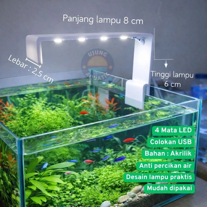 Soliter Lampu Aquarium LED USB 2