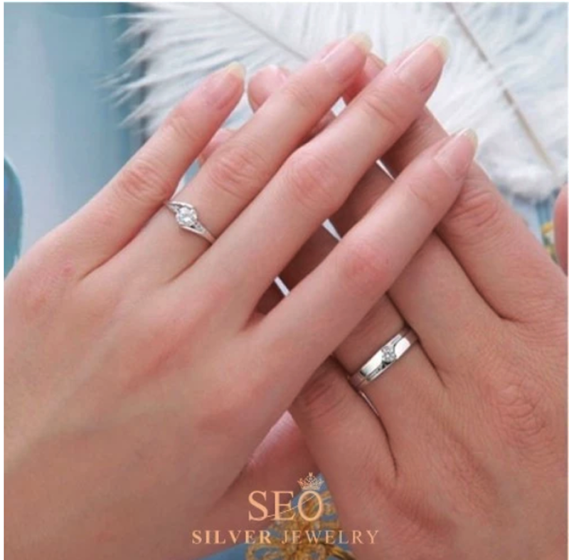 Seo Silver Jewelry Cincin Couple Perak 2