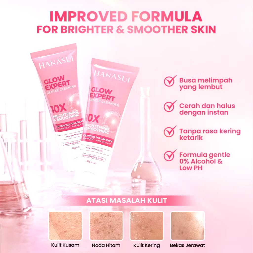 Eka Jaya Internasional Hanasui Glow Expert Gentle Cleanser