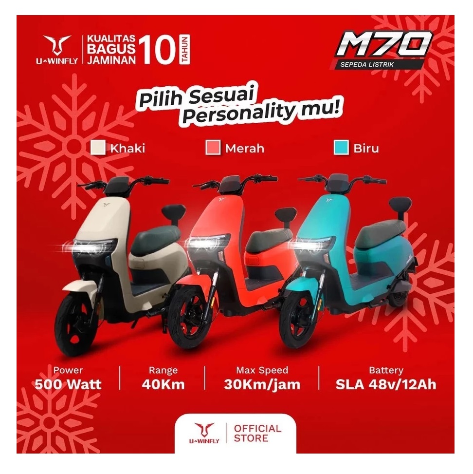 Uwinfly Sepeda Listrik  M70