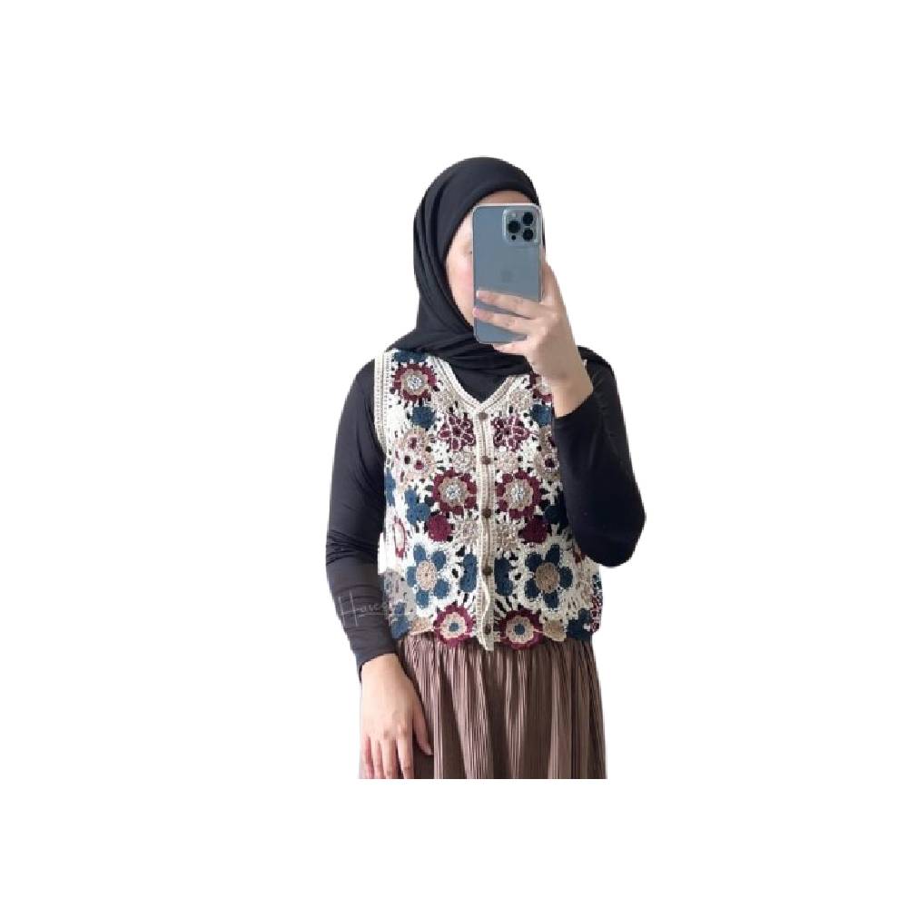 Haseena Outer Hafiy Motif Bunga