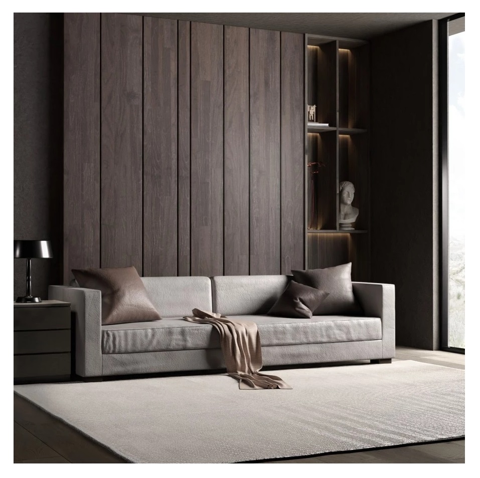 Halim Inti Gahara XIONCO ORYCTO Leather Arm Couch Three Seat FX• Choco 88