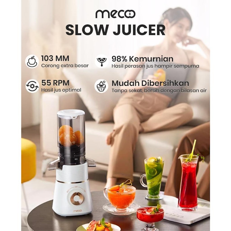 Mecoo Aesthetic Slow Juicer Big Mouth 3
