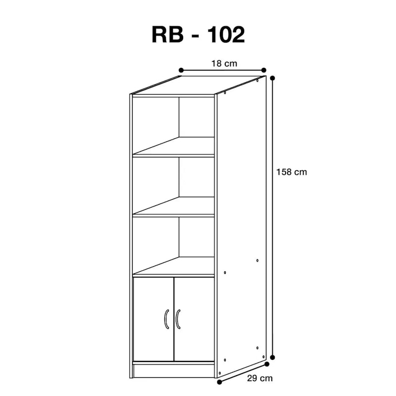 Lemari Pajangan RB 102 5
