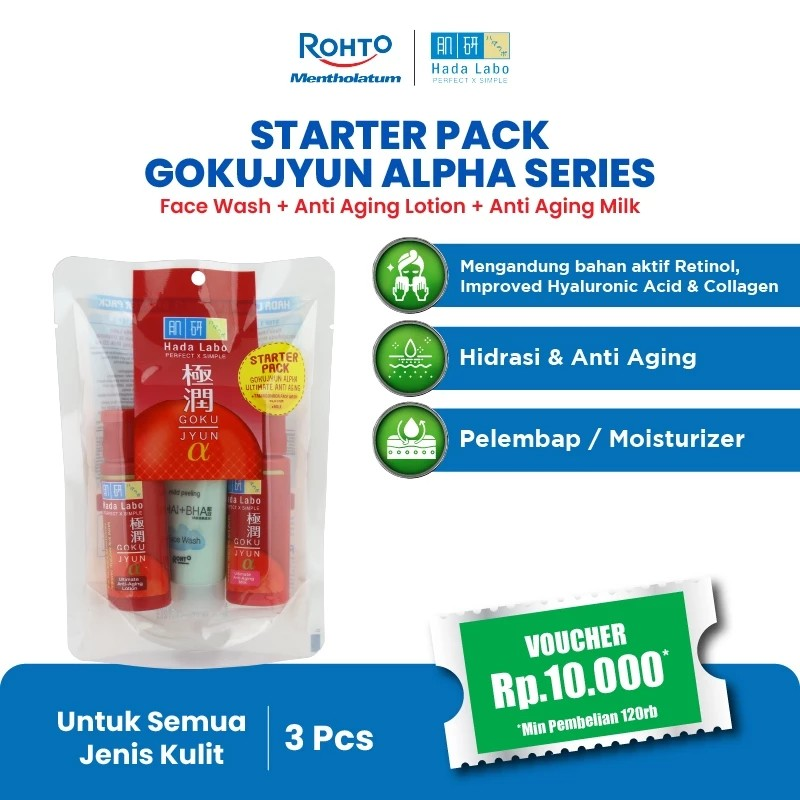 Hada Labo Starter Pack Gokujyun Alpha Series
