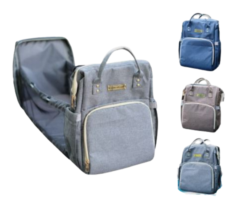 Tas Perlengkapan Bayi Multifungsi 2in1 Kasur Tidur Diaper Bag 1