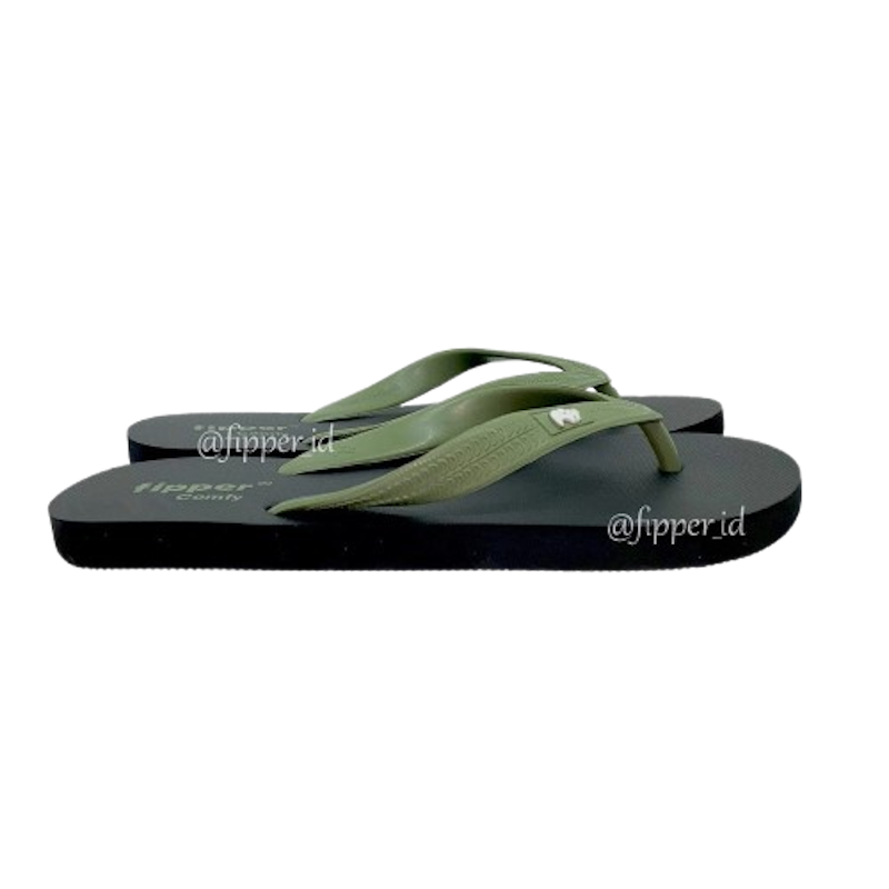 Fipper Comfy Black/Green Army 1