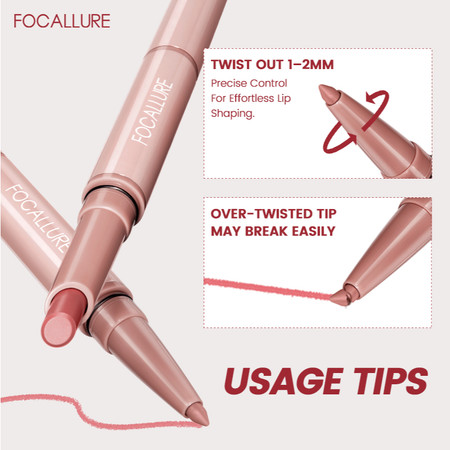 Fuller Sculpt 2-in-1 Lip Liner & Lipstick NU01 Coral 4