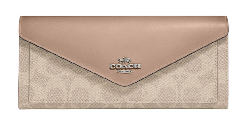 Soft Wallet In Colorblock Signature Canvas 1