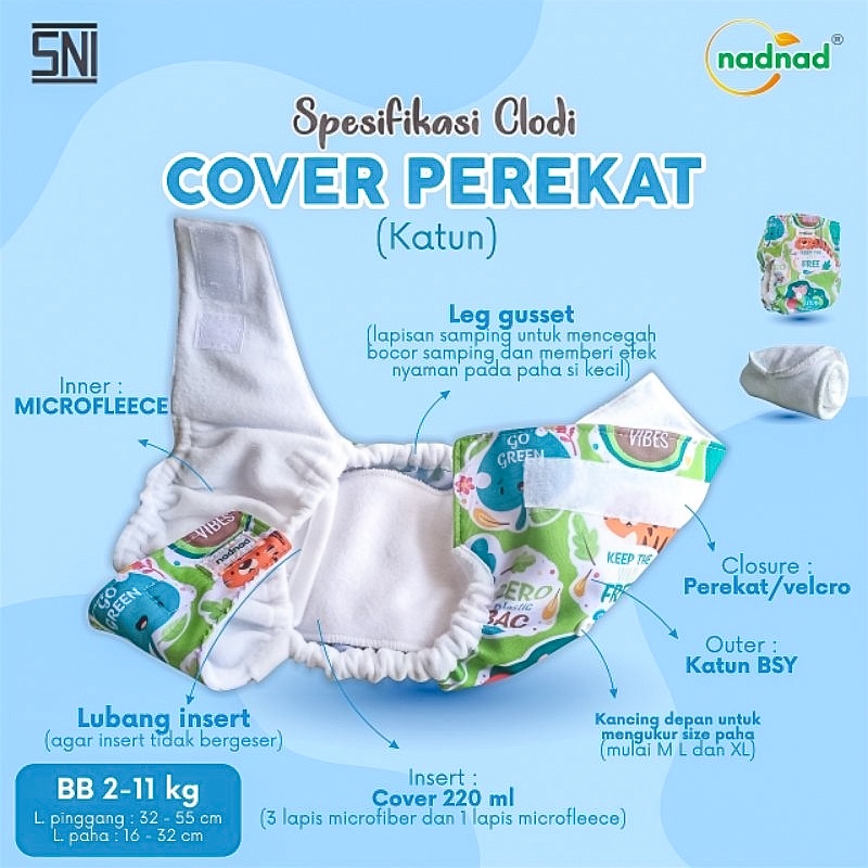 Nadnad Indonesia Nadnad Clodi Bayi  3-17 kg