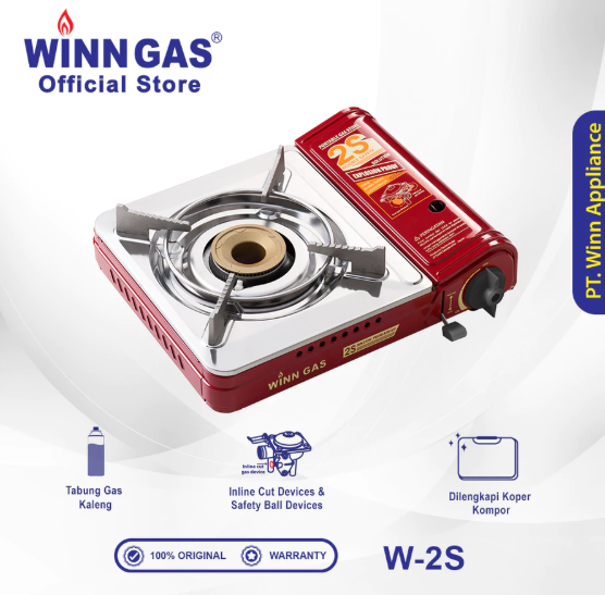 Winn Appliance Portable Gas Stove Double Safety W-2S