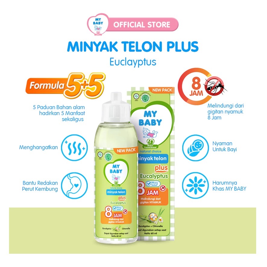 Tempo Scan Pacific MY BABY Minyak Telon Plus Eucalyptus 