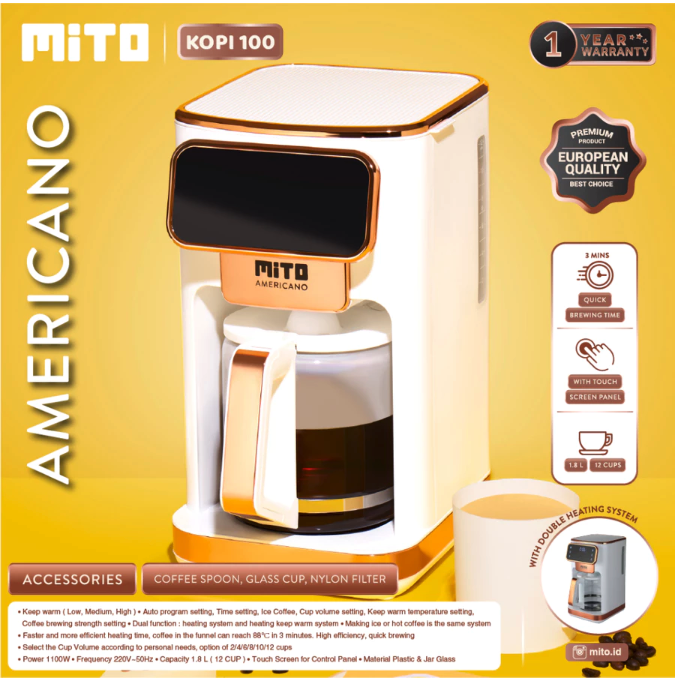 Mahakarya Sukses Indonesia MITO Digital Coffee Maker KOPI100