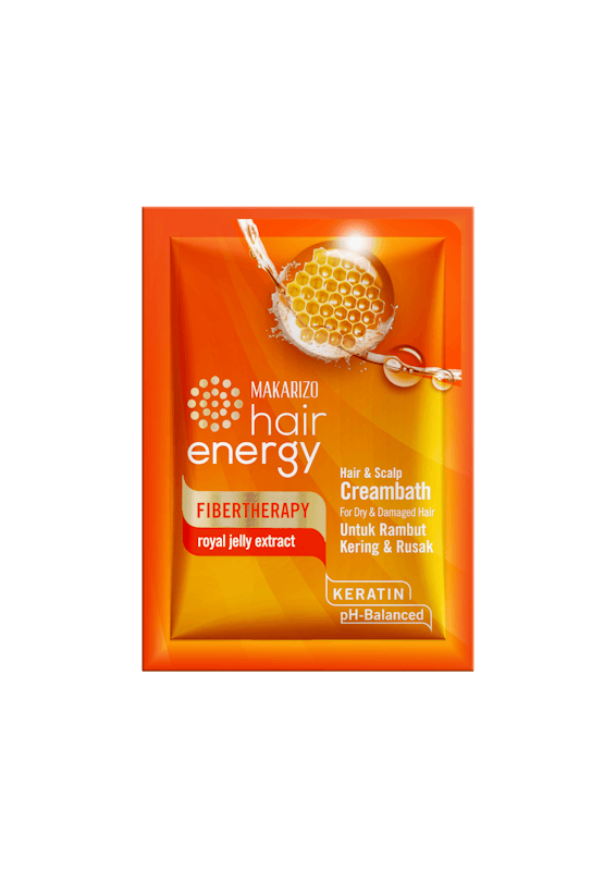 Makarizo Hair Energy Fibertherapy Hair & Scalp Creambath Royal Jelly 2