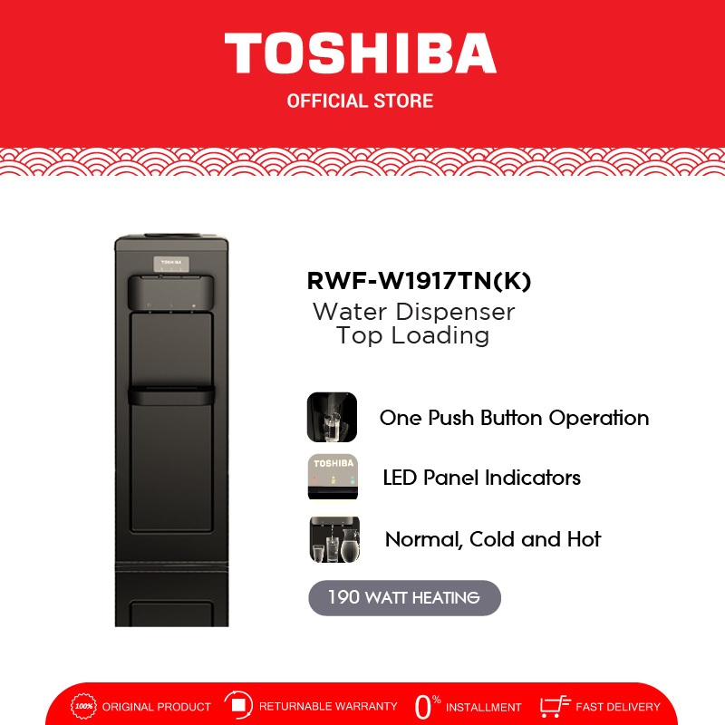 Toshiba Toshiba Water Dispenser Top Loading RWF-W1917TN(K)