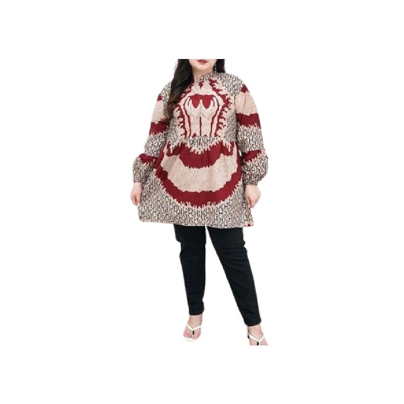 Melarge Kemeja Batik Wanita Jumbo 1