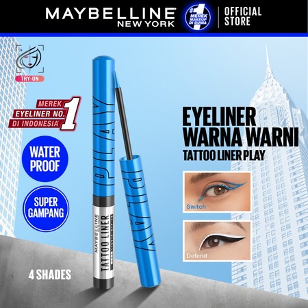 L'Oreal Indonesia Maybelline New York Tattoo Liner Play 48H Defend