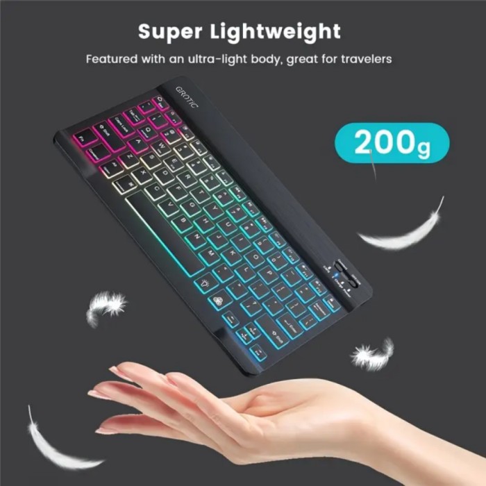 Tunggal Daya Abadi GROTIC Keyboard Mouse Wireless with Backlight LED