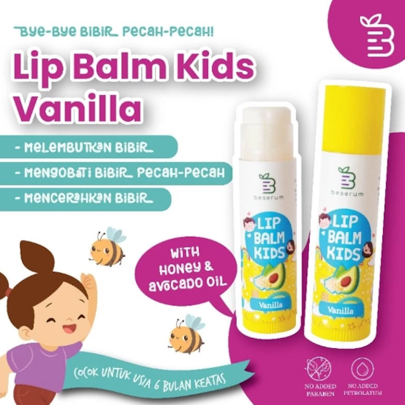 Beserum Lip Balm Kids Vanilla 3