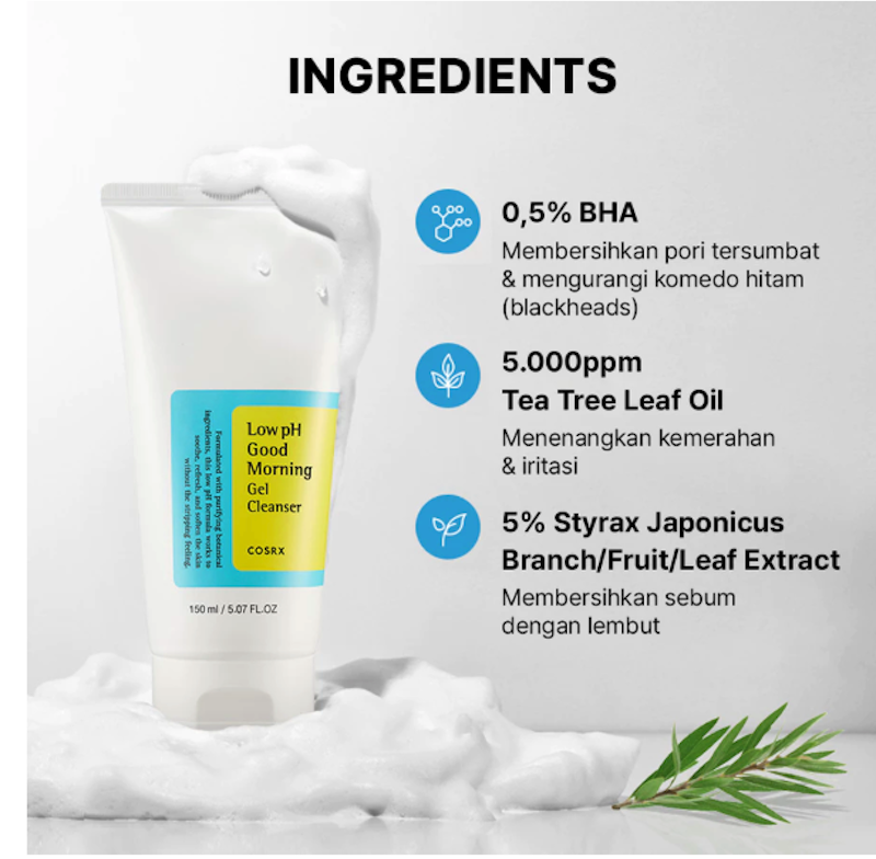 COSRX Low pH Good Morning Gel Cleanser 2
