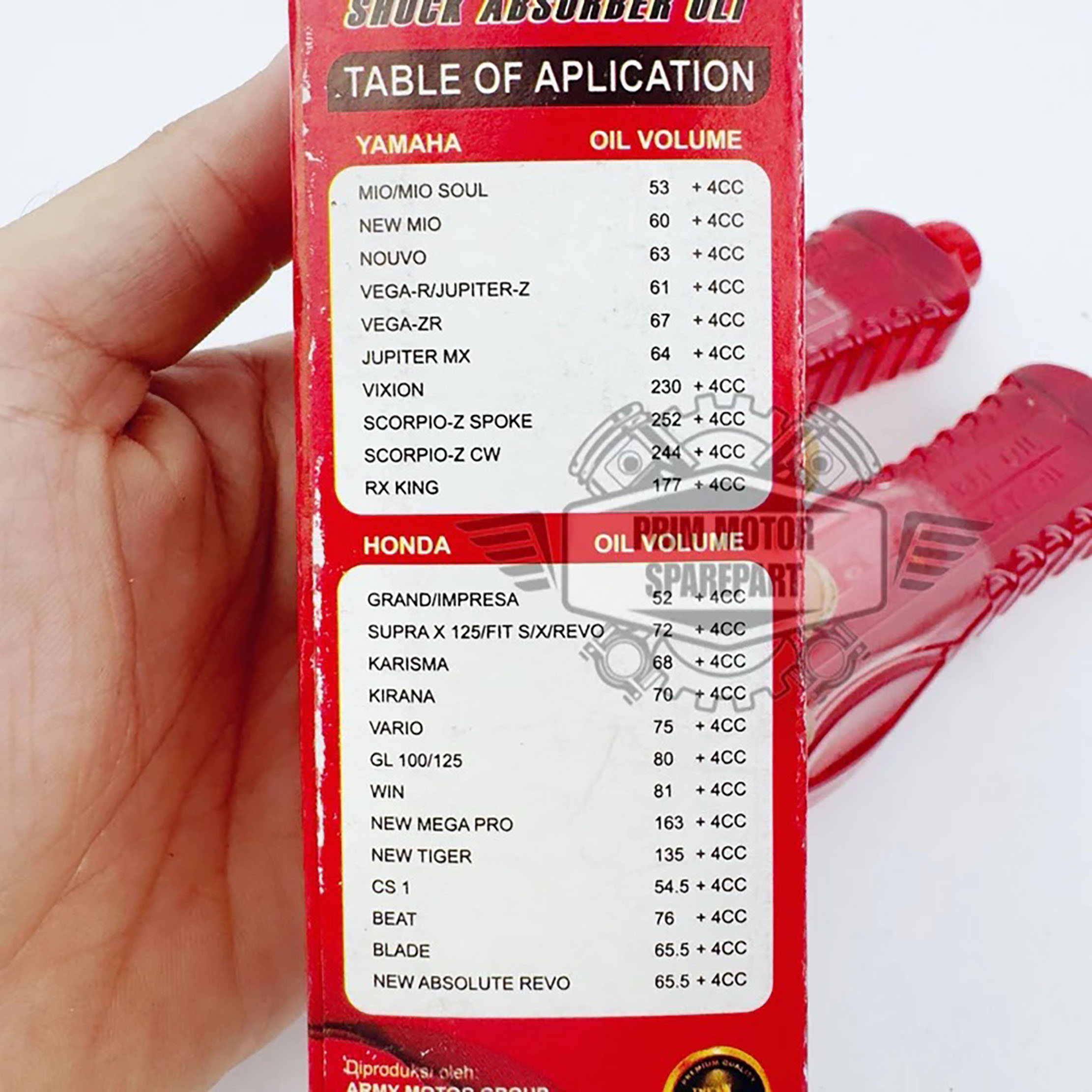  Army Shock Absorber Oil 