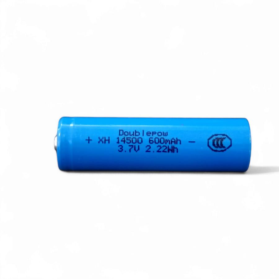 Doublepow Baterai Rechargeable 14500 Li-Ion 3.7V 600mAh