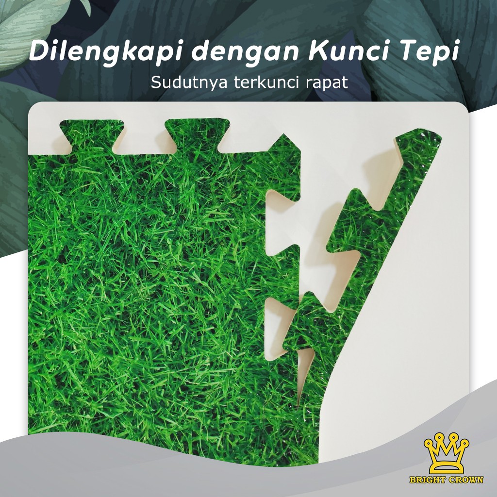 Bright Crown Eva Mat Motif Rumput