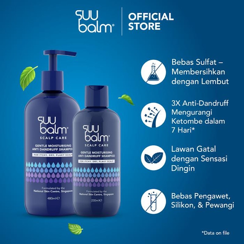 Suu Balm Gentle Moisturising Anti Dandruff Shampoo 2