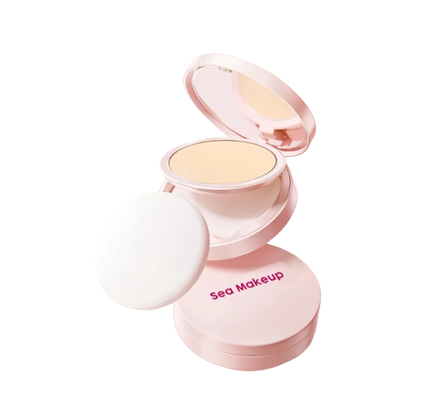 Sea Makeup Acne Cover & Smooth Two Way Cake Vanilla Milk 