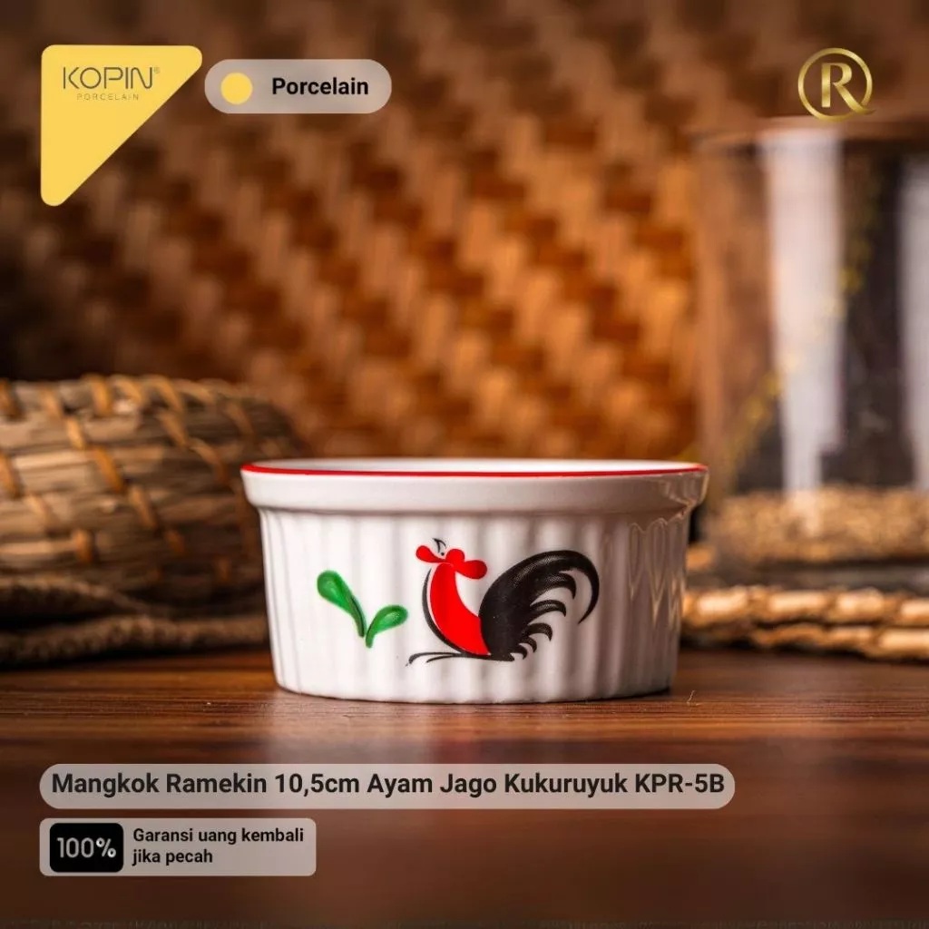 Kopin Ramekin Bowl Kukuruyuuuuk Porcelain 10.8 cm KPR-5B 