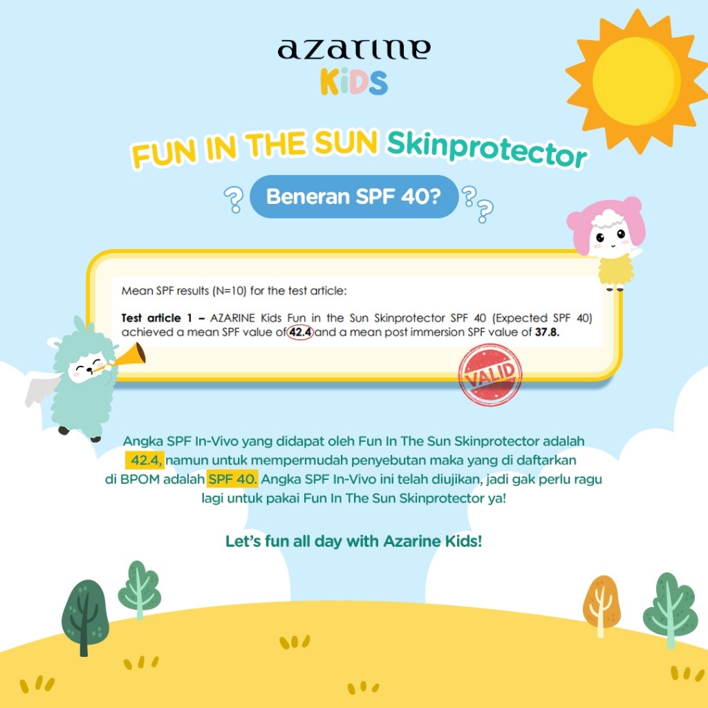 Wahana Kosmetika Indonesia Azarine® Kids Fun In The Sun Skinprotector