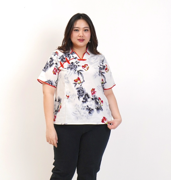 Bigisize  Atasan Cheongsam Wanita Batik Jumbo  331