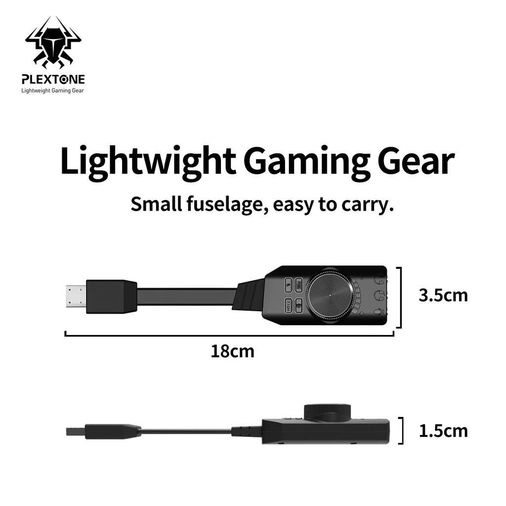 Guangzhou Plextone Manufacturing  Plextone USB Sound Card Adapter Mark II GS3