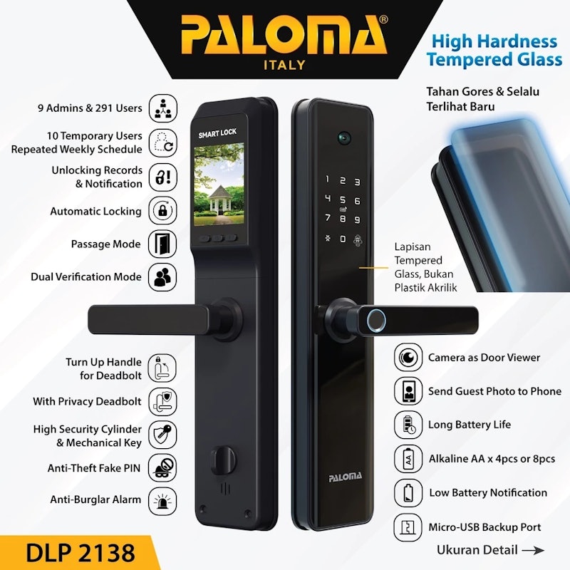 PALOMA Smart Lock Camera Door Viewer 2