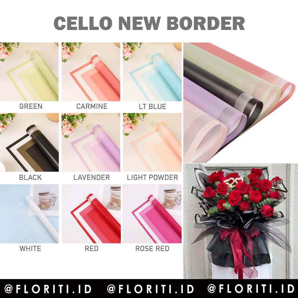 Cellophane Kertas Buket New Border 4
