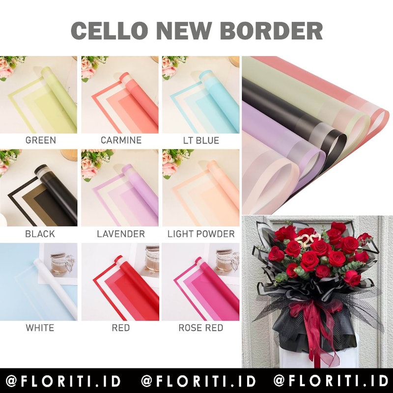 Cellophane Kertas Buket New Border 4
