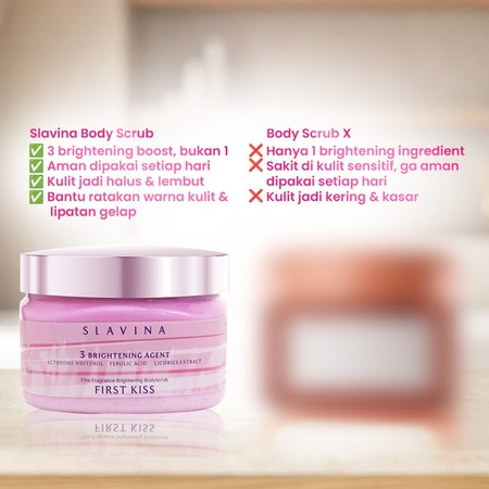  RANS Kosmetika Indonesia SLAVINA Body Scrub Spill the Night