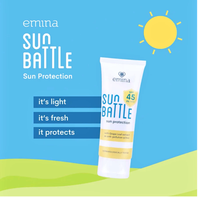 Paragon Technology and Innovation Emina Sun Battle Sun Protection SPF 45 PA+++