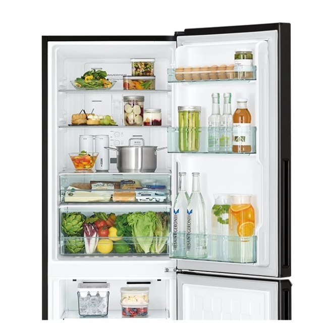 Hitachi Hitachi Stylish Bottom Freezer 2 Doors R-B33PGD8 BBK