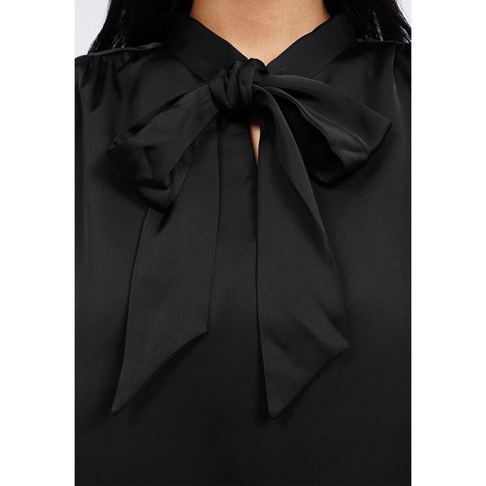 Delami Garment Industries Executive Long Sleeve Blouse with Tied Neck