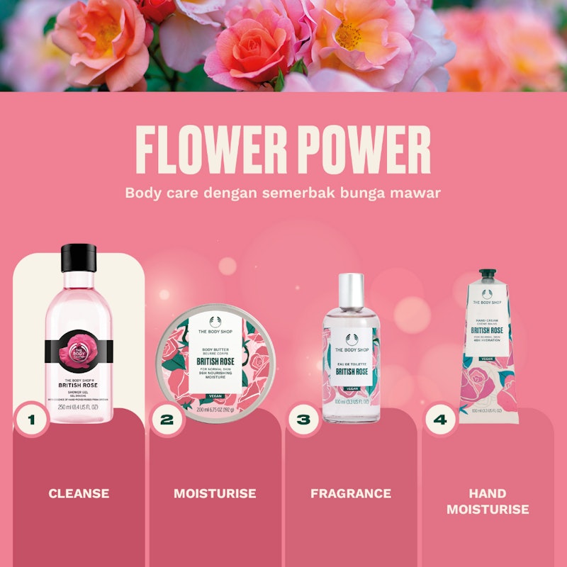 British Rose Shower Gel 5