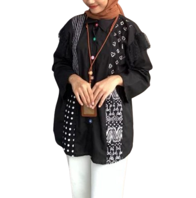 Masayu Batik Blouse Reworked Batik Handmade vol 18