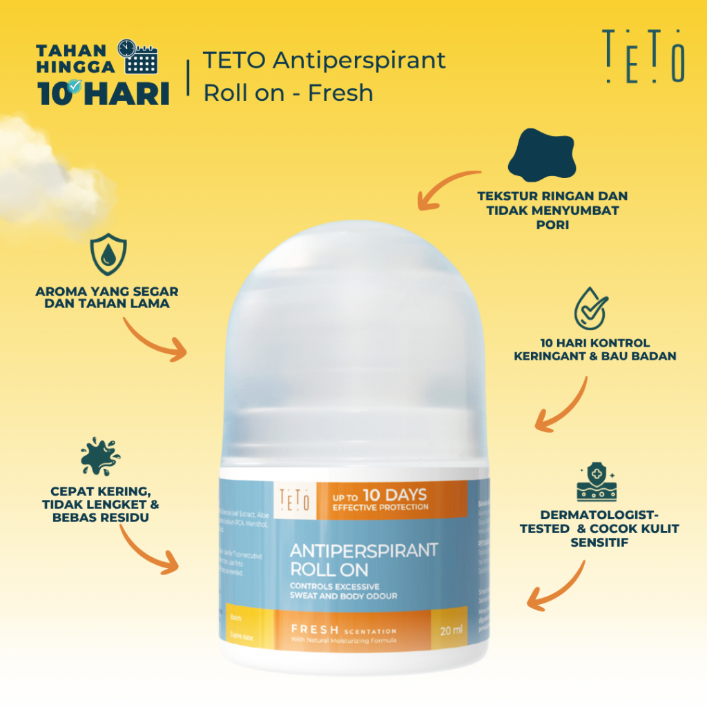Teto Antiperspirant Roll On 2