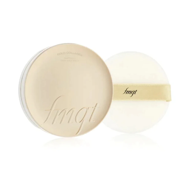 The Face Shop fmgt Gold Collagen Ampoule Two-Way Pact 203 Natural Beige 1