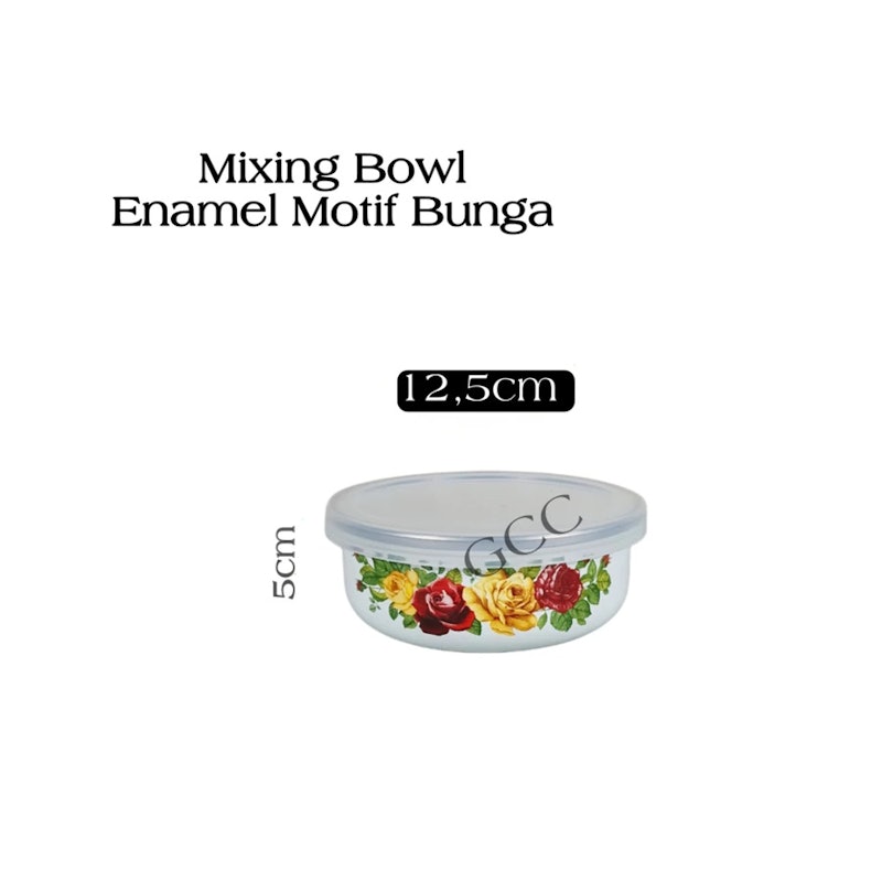 Maspion Mangkok Jadul Enamel Motif Bunga 5