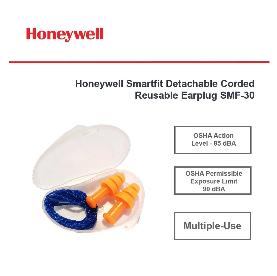 Honeywell International Honeywell Smartfit Detachable Corded Resable Earplug SMF-30