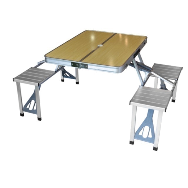 Soleil Set Meja & Bangku Outdoor Alumunium