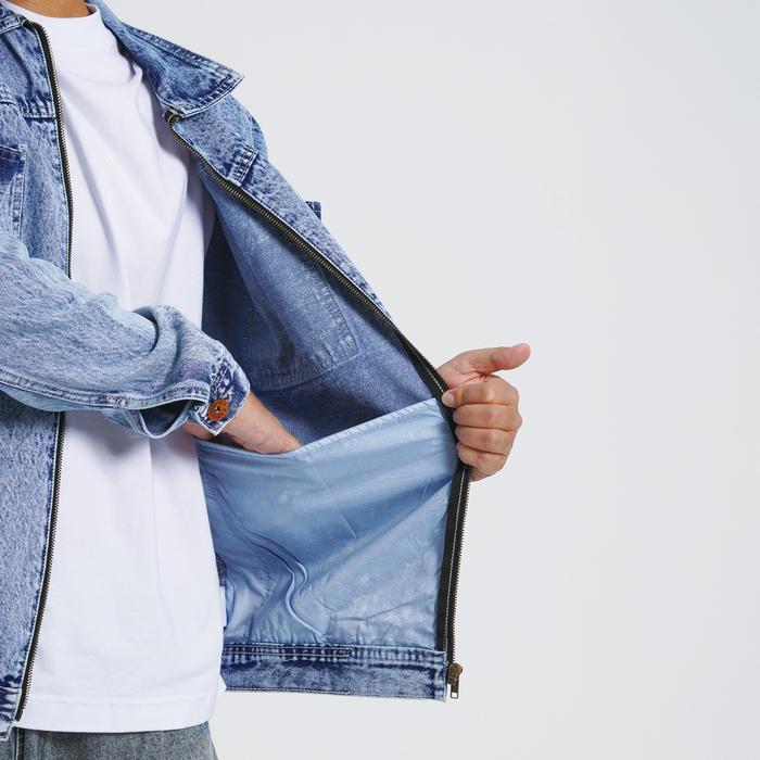  Superego Denim Work Jacket Snow Light Blue WJ01D